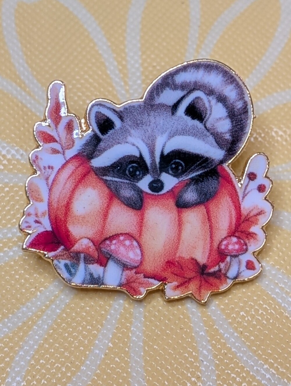 Raccoon Enamel Pin